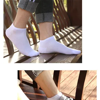 

Men Thin Short Socks Summer Casual High Quality Shallow Mouth Breathable Ankle Socks Solid Color 10 Pcs/pack