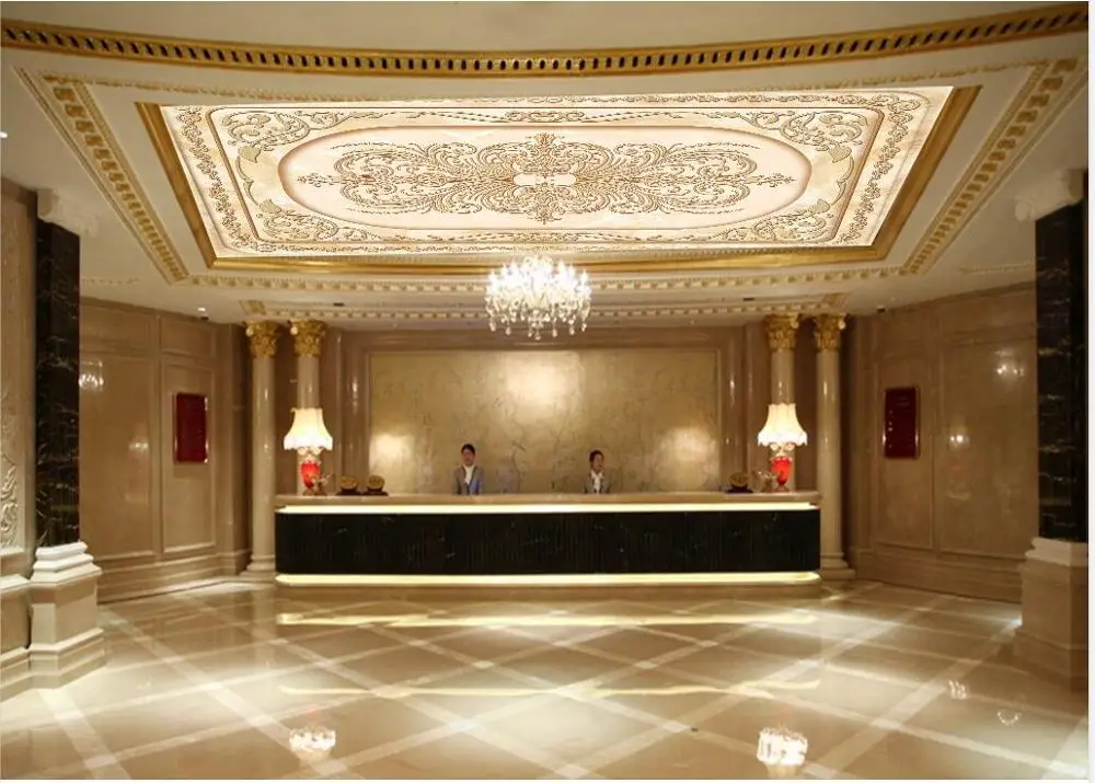 European Palace marble Photo Wallpaper Living Room Bedroom KTV Ceiling Murals | Обустройство дома