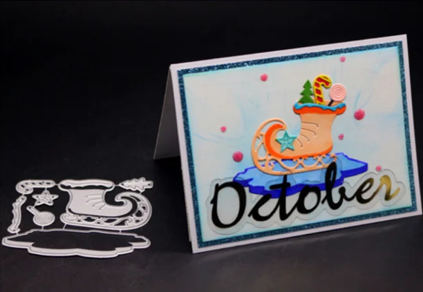 8.3X7.1cm YINISE для скрапбукинга, металлические Вырубные штампы для трафареты для скрапбукинга, дверная Обложка, бумажные открытки в альбом, тиснение, вырубки - Цвет: 8.3X7.1cm