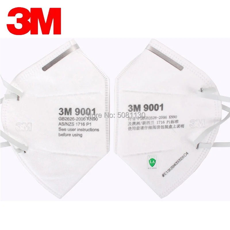 

30pcs 3M 9001 KN90 Dust Masks Particulate Respirator Anti-dust PM2.5 Industrial Construction Pollen Haze Gas Protection Parts