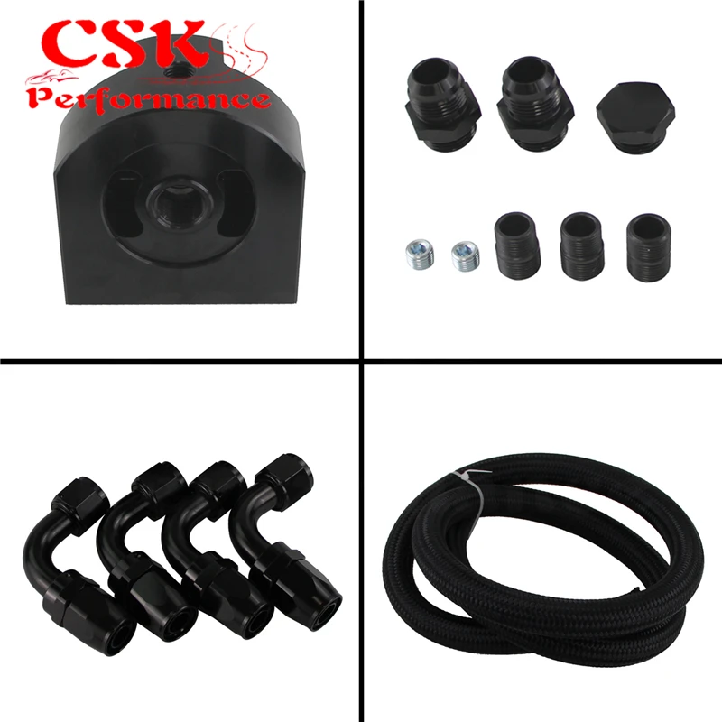 Performance Oil Filter Relocation Kit Fit For G M LS LSX LS1 LS3 4.8 5.