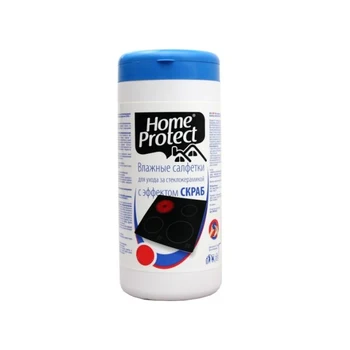 

Wet wipes Home Protect, for cleaning glass-ceramic plates, 80 pcs