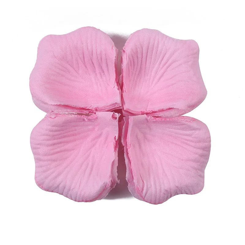 6-Light Pink 500 шт./лот 5*5 см шелковые лепестки роз для романтические украшения для свадьбы искусственные лепестки роз 31 цвет свадебные аксессуары - Цвет: 6-Light Pink