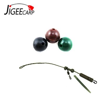 

JIGEECARP 50PCS Carp Fishing Beads Rubber Fishing Beans Rig Stoppers for Carp Rigs Chod Rig Tackle Carp Fishing Accessories
