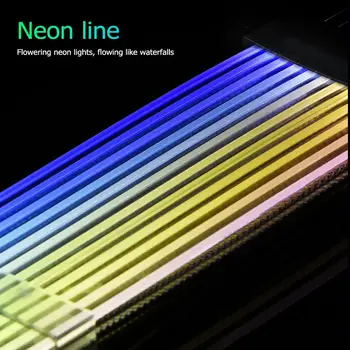 

Neon RGB PSU Line 24Pin+8Pin Power Extension Adapter Cable for PC Case Mainboard Brilliant Lighting Like The Light Of Waterfall