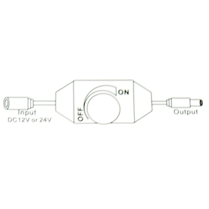 12V Ручной диммер Яркость DC/DC адаптеры для Светодиодный одного Цвет светильник полосы E65B