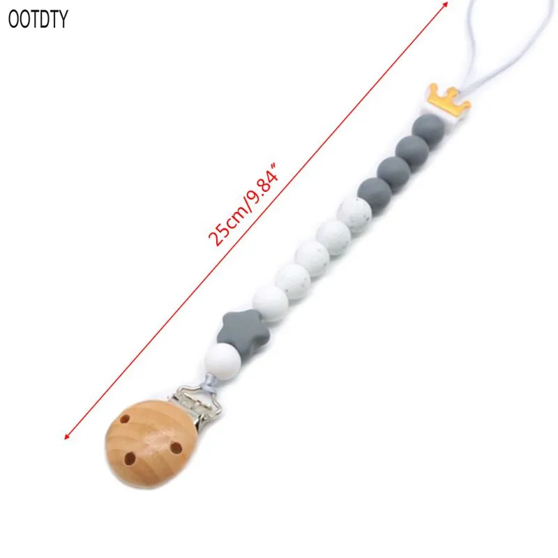 OOTDTY силиконовые детские соски цепи DIY ручной работы новорожденный младенец безопасное прорезывание зубов Прорезыватель с зажимом