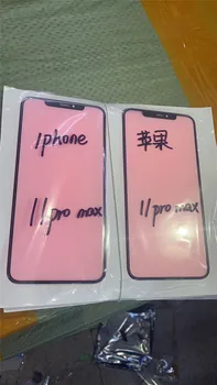 

100pcs/lot Black Front Screen Outer glass Lens for iPhone 11 Pro Max 2019 Touch Panel Glass Cover Repair Replacement Parts