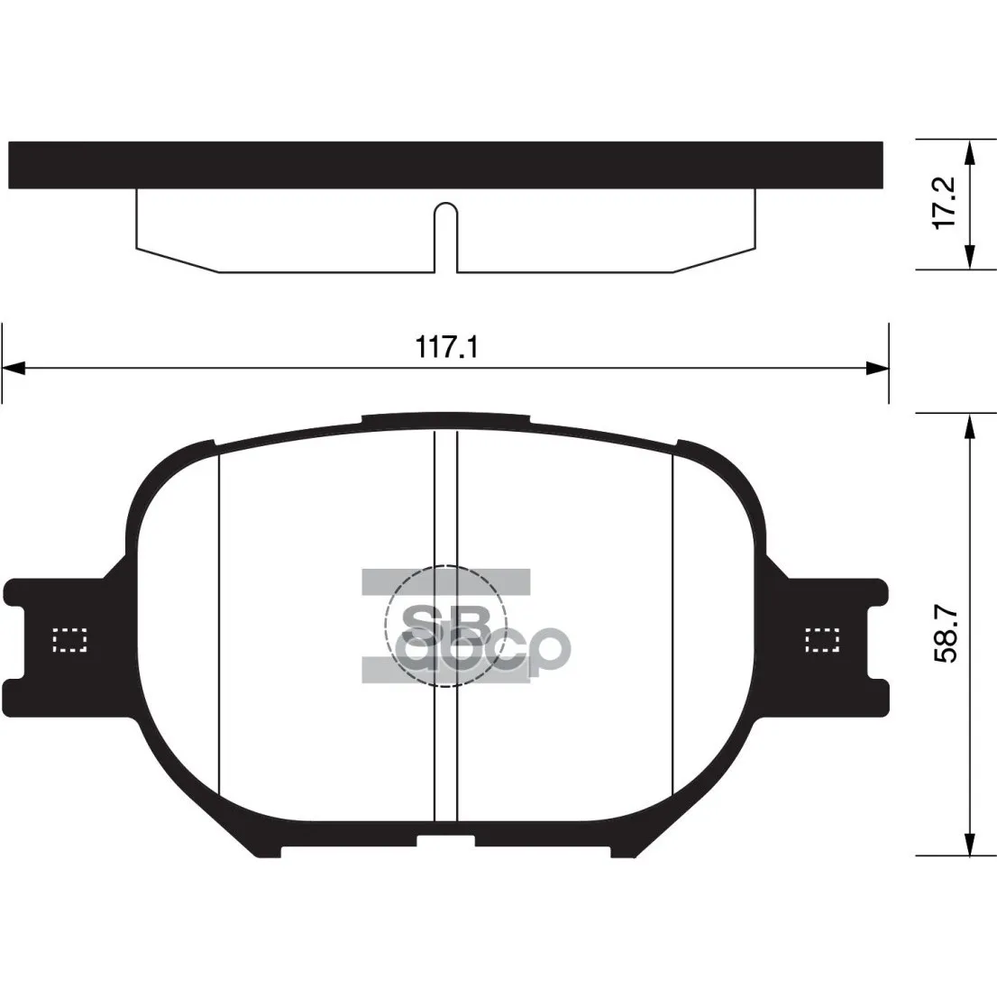 Колодки Тормозные Toyota Celica/Corolla 1.8-2.0d 99- Передние Sangsin Brake Sp1272 Sangsin brake арт. SP1272