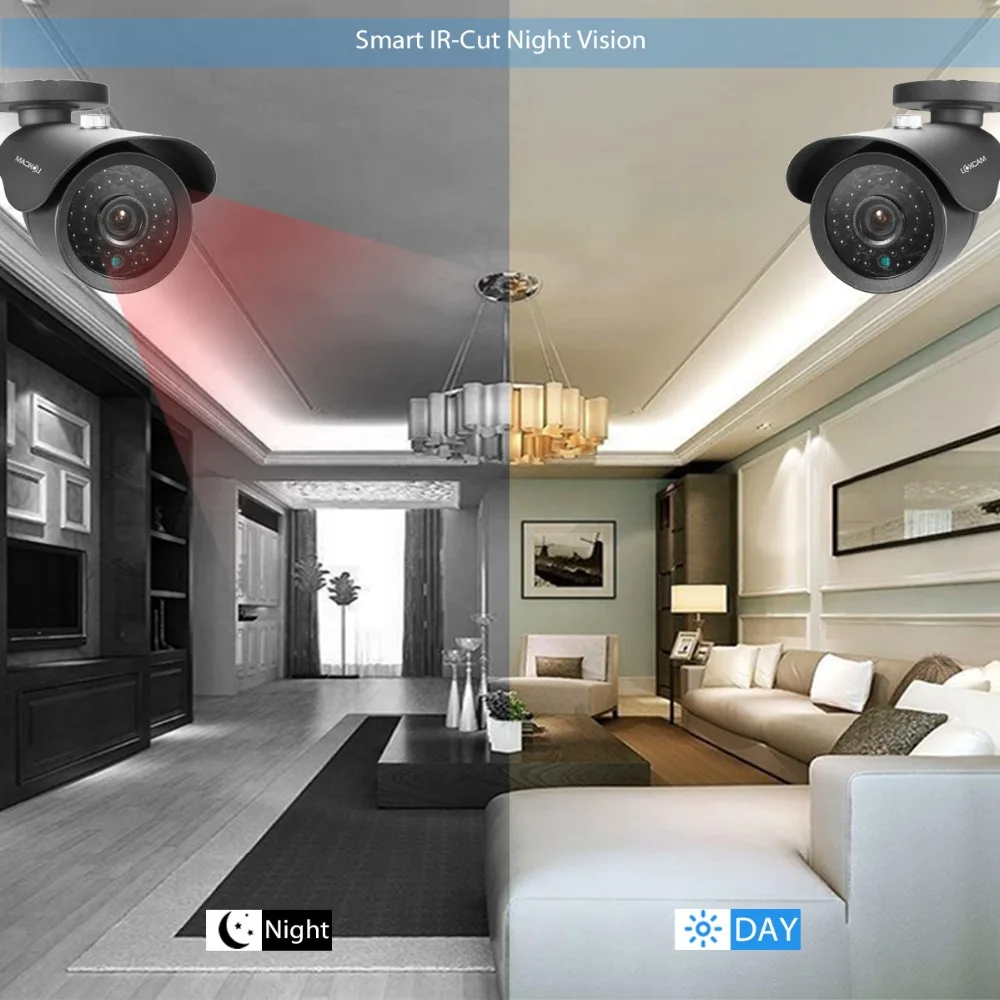 LOXCAM 8MP SONY сенсор камера видеонаблюдения камера AHD 8MP ночного видения ИК 30 м CCTV камера видеонаблюдения для AHD 4K AHD DVR