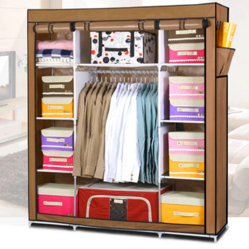 Super Large Reinforced Portable Home Wardrobe Storage Hanger font b Closet b font Organizer Rack New