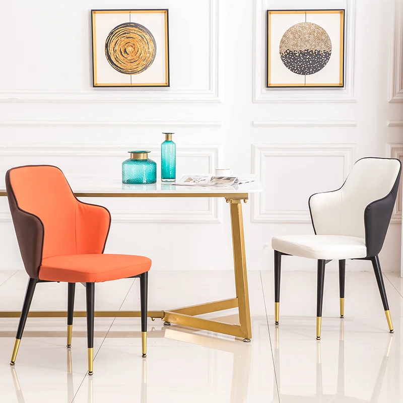 Креативное кресло, обеденный стол, стул, скандинавский минималистичный домашний современный отель, Западный ресторанный светильник, Роскошная мягкая сумка, стул