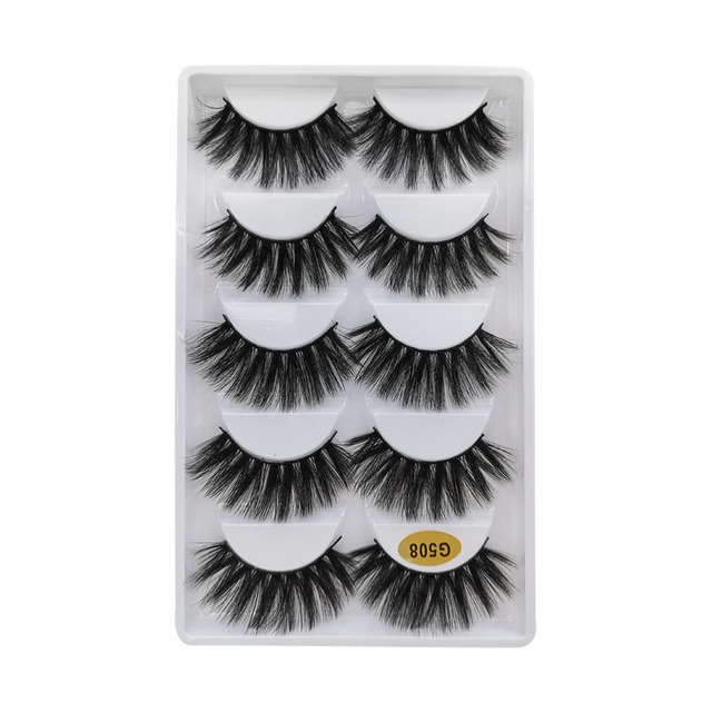 Pair 3D Mink Lashes Natural Eyelash Dramatic False Eyelashes Faux Cils Makeup Wholesale Fake Eyelash Extension maquiagem