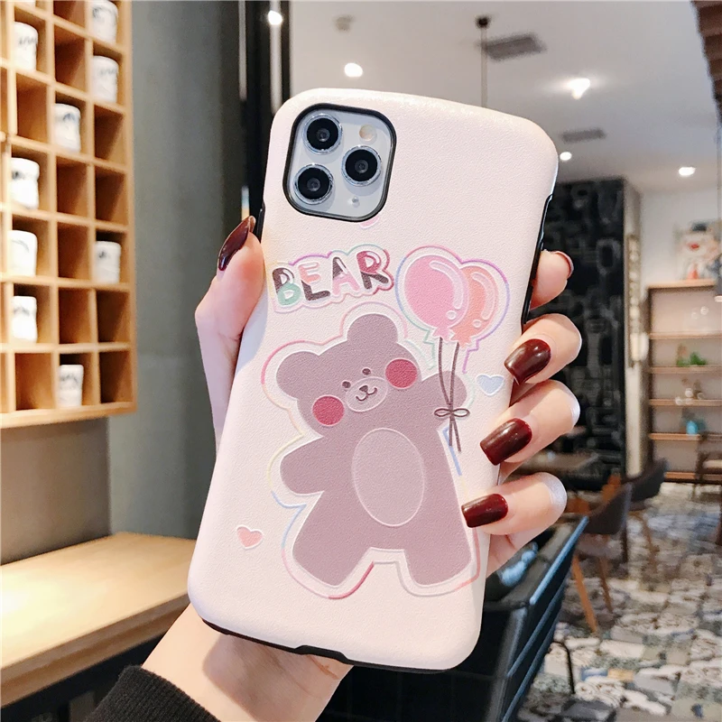Рельефные чехлы для телефонов huawei P20 P30Lite mate 20 30 Pro милый кролик Медведь Мягкий чехол для Honor 8X 9X Pro 20 Nova 3 4 5Pro 5i