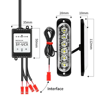 

Wireless Flash Light 6-LED Cars Motorcycles Pickups Red Blue Emergency