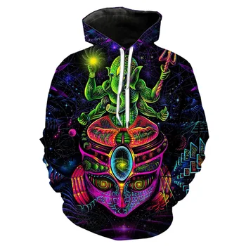 

psychedelic hoodies men 3d print hoody/shirts/pants harajuku casual shorts funny streetwear hip hop novelty hooded sweashirts