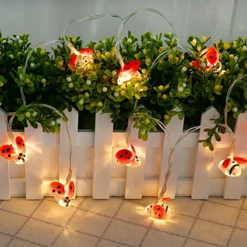 2018 New Solar Outdoor Waterproof Light String Seven Star Ladybug Beetle String Lights Christmas Lights Buy At The Price Of 15 35 In Aliexpress Com Imall Com