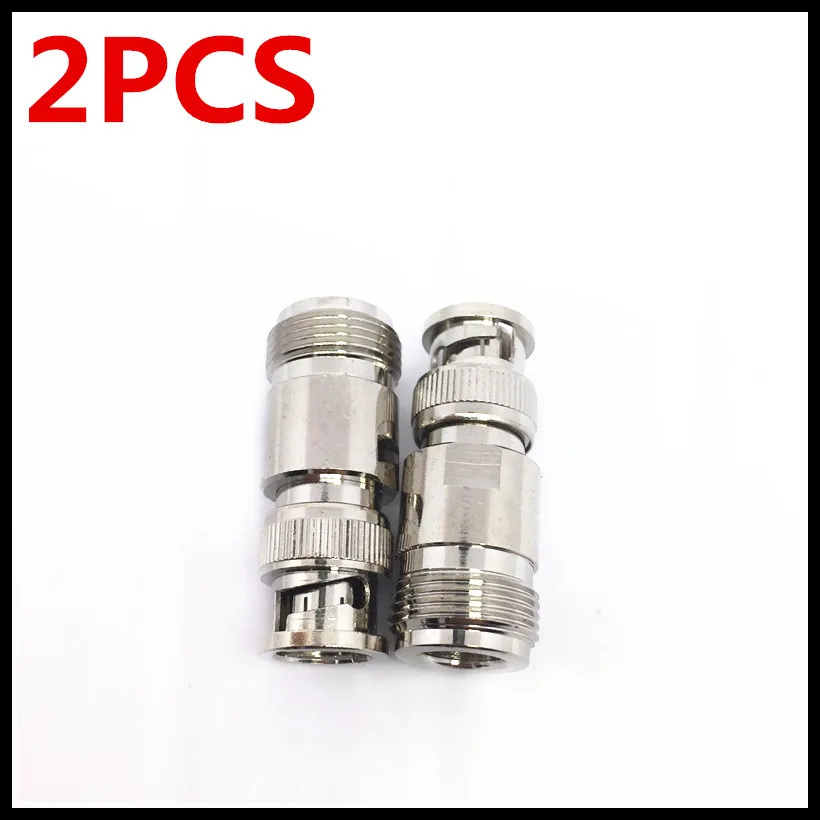 

2PCS Copper BNC/N-JK RF adapter L16 master to BNC public Q9 master to N master extension line connector
