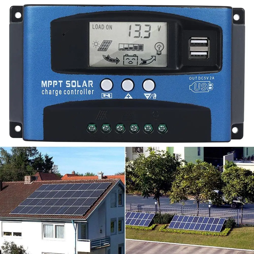 

Vehemo 2 USB 30A-100A MPPT Controller MPPT Focus Tracking Auto Battery MPPT Solar Charging Inverters Regulator CE Autofocus