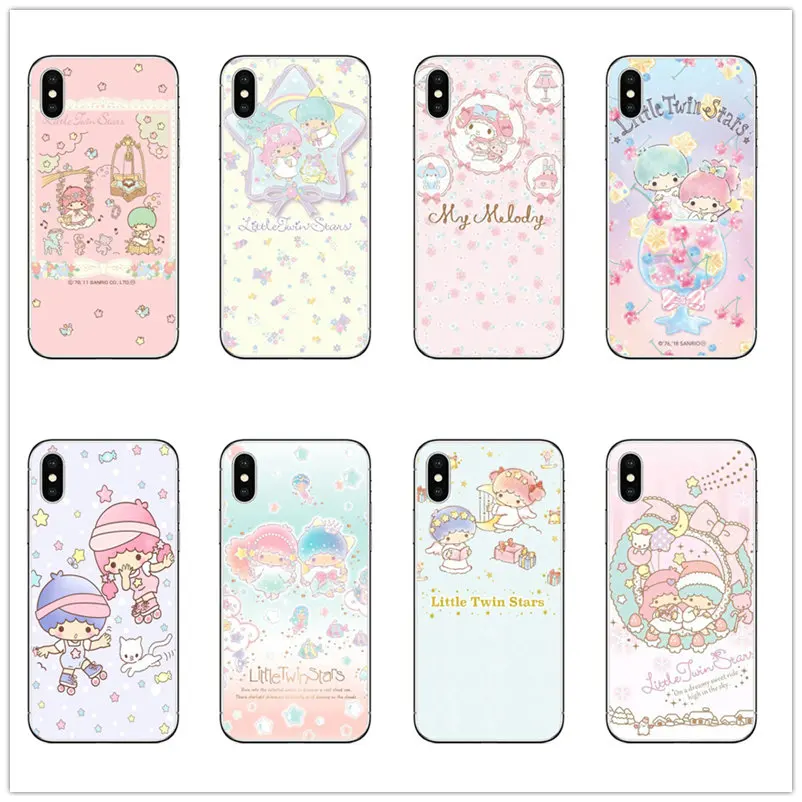 Силиконовый чехол для телефона My Melody Little Twins pink princess iphone 11 pro 12 mini max 7 6s 8 plus x xs xr 5s Se