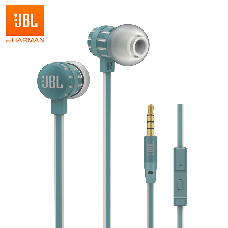 Original JBL T190A In Ear Stereo Earphone 3 5mm Wired Sport Earbuds Pure Deep Bass Gaming Music Headset Hands free Call with Mic