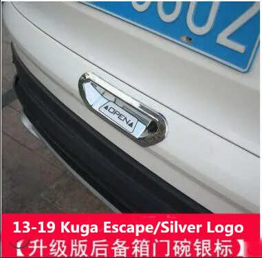 Применение только для 13-19 Ford Kuga Escape задняя дверная чаша задняя коробка ручка стеклоочиститель оконная накладка на заднее ветровое стекло модификация - Цвет: c