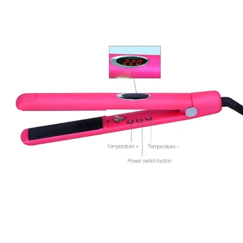 

hot sale Led Display Professional Negative Ions 3D Ceramic Straight Hair Straightener Portable Flat Iron Electric Hair Crimping