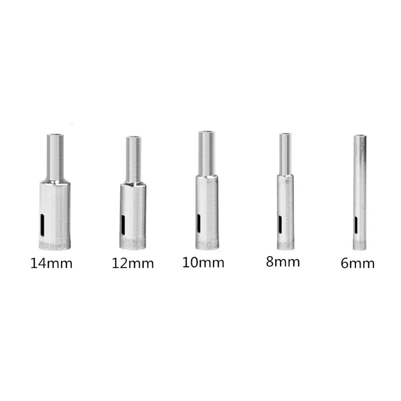 

5pcs/set Diamond Holesaw Drill Bit Tool for Ceramic Porcelain Glass Marble 6-14mm