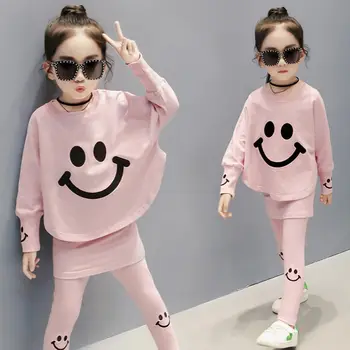 

Spring Autumn Girls Clothes Set 2020 Sport Suits For Girl Teenager Tracksuits Long Sleeve Sweatshirt+Pants Clothing Sets10 12 14