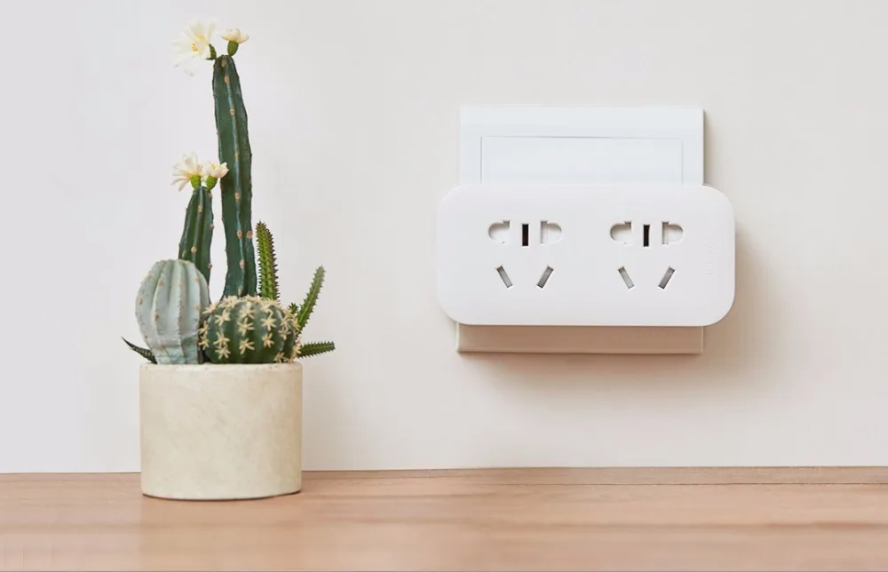 Xiaomi Mijia Power Strip Converter Portable Plug Travel Adapter for Home Office 5V 2.1A 2 Sockets 2 USB Fast Charging H25 (3)