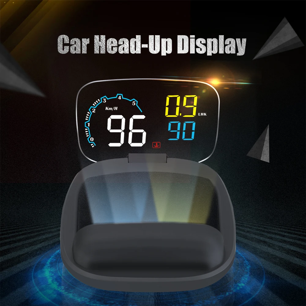 HUD дисплей C600 дисплей на голову автомобильный HUD C600 OBD OBD2 проектор Цифровой измеритель скорости дисплей на голову Автомобильная скорость охранная сигнализация