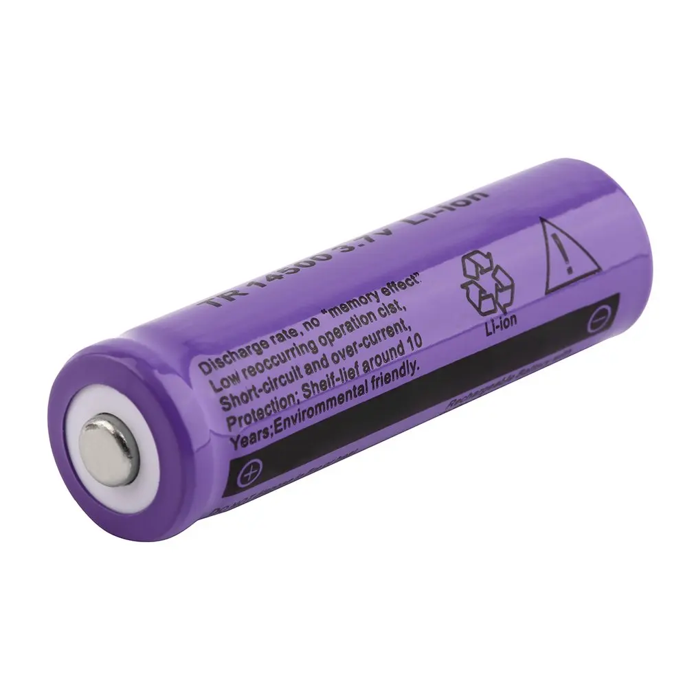 3.7V 2800mAh 14500 Battery Large Capacity Li-ion Rechargeable Battery Replacement For Flashlight Torch Battery