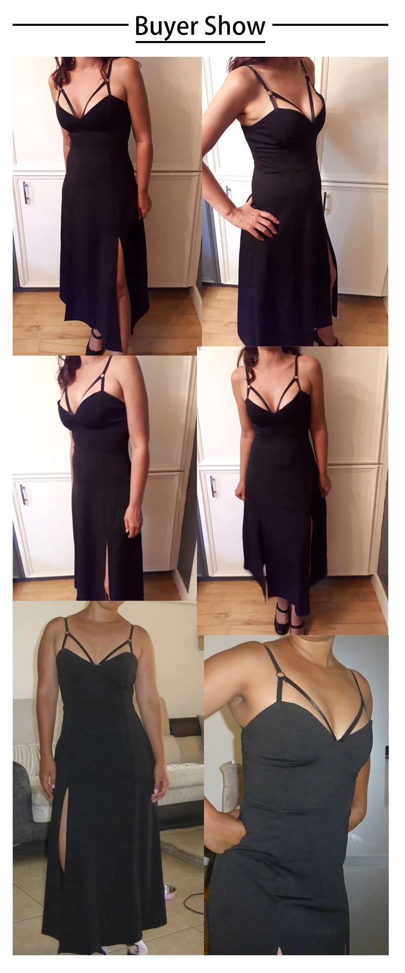 黑色吊带买家秀1