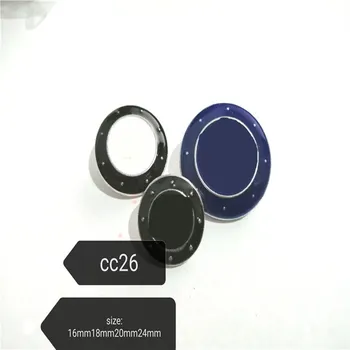 

1 lot=10 pieces sewing accessories high-grade metal logo buttons suit coat black button 16mm 18mm 20mm 24mm CC26