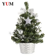 Choinka bożonarodzeniowa Diy 20 Cm mała sosna Mini drzewka umieszczona w pulpicie Home Decor świąteczne dekoracje dla dzieci prezenty tanie tanio CN (pochodzenie) 1112