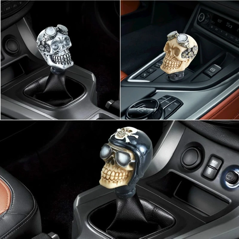 Universal Car Gear Shift Knobs Skull Head Gear Manual Transmission Gear