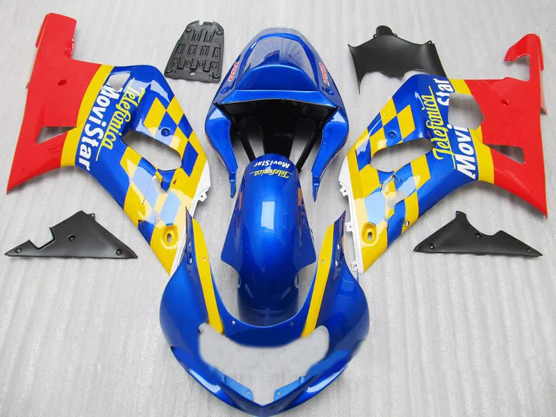 Первоклассный комплект обтекателей для GSXR600 750 01 02 03 GSXR 600 GSXR750 2001 2002 2003 ABS красный