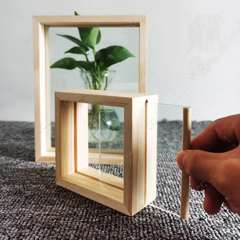 Photo Frame Wood Photo Frame Art Frames Wooden Photo Frame Home Decor Art Mini Pictures Frames Picture Holder Plant Specimen Holder DIY Frame Wedding Photo Decor