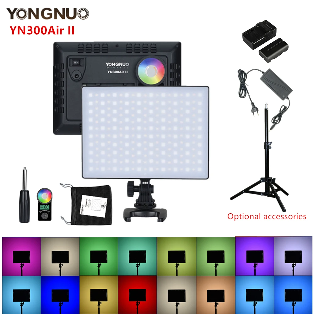 Светодиодная лампа YONGNUO YN300Air II двухцветный RGB светильник для съемки видео макияжа