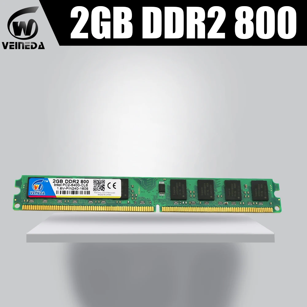 VEINEDA ram ddr2 800MHZ 2gb memory 667MHZ intel and amd mobo compatible with pc6400 dimm 533mhz | Компьютеры и офис