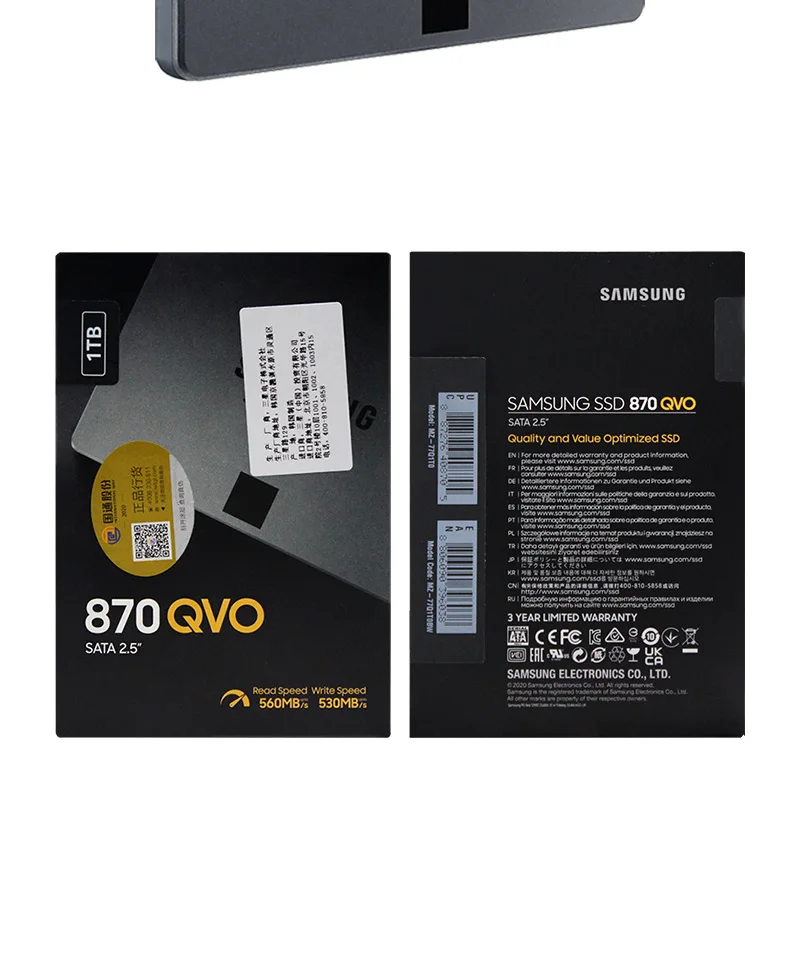 best buy internal ssd Samsung 4TB SSD 2.5 inch 2TB Solid-State Hard Drive 1TB 870 QVO SATA III SSD Original Internal HDD MLC SATA3 For Laptop Desktop 1tb internal ssd for laptop