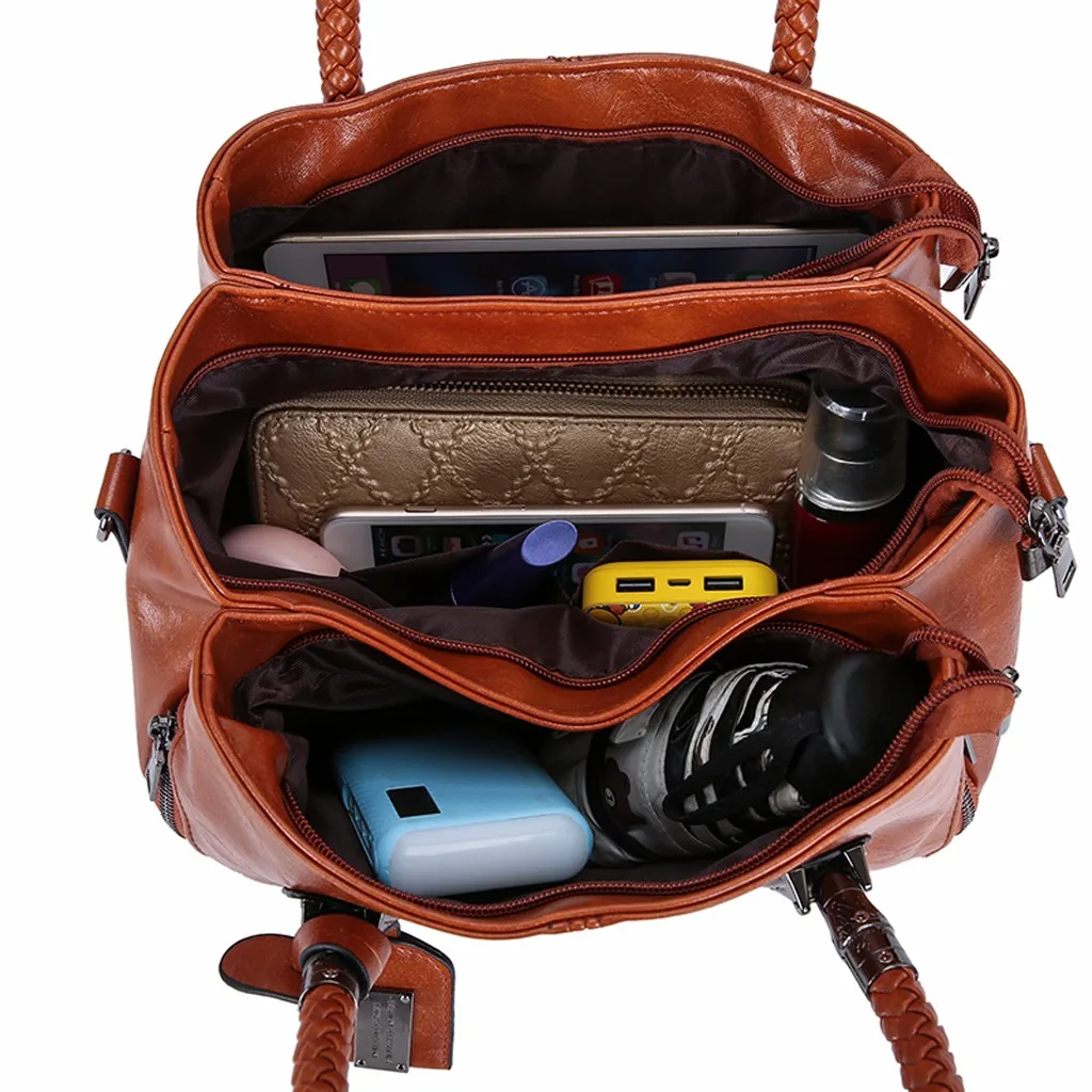 Molave сумка женская модная трендовая одноцветная Большая вместительная кожаная сумка на плечо для отдыха и путешествий новая женская сумка 2019Nov21