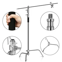 

2.6M/8.5FT Stainless Steel Century Foldable Light Stand Tripod Magic Leg Photography C-Stand For Spot Light,Softbox,Photo Studio