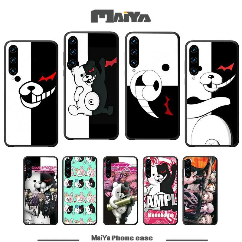 Черный силиконовый чехол Maiya Kumamon Danganronpa Monokuma для huawei honor 7A 8s 8x 9X 9 10 20s 20 lite V 30 PRO PLAY