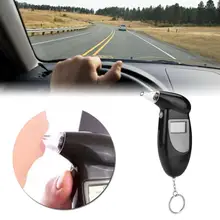 ЖК-экран профессиональный Алкотестер дыхания анализатор детектор лжи Алкотестер без подсветки спиртометр