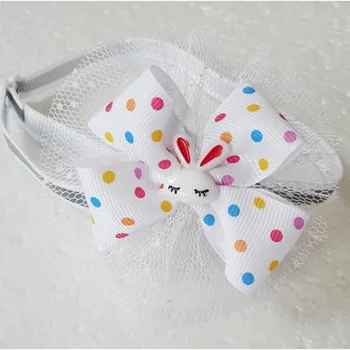 

50PC/Lot Easter Dog Bow Ties Lovely Rabbit Dog Neckties Ribbon Bowties Collars Holiday Pet Accessories