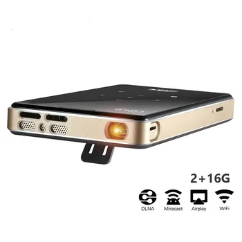 

Support 4K Mini Projector,4000mAh battery,Support Miracast Airplay Handheld Mobile Projector Video Beamer