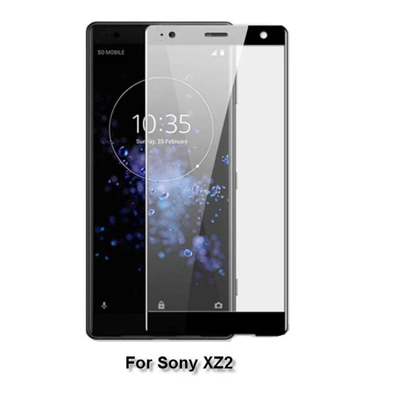 Закаленное стекло на весь экран для Sony Xperia 1 XZ4 XZ3 XZ1 X Compact XA1 XA Ultra XZ XZ2 Premium 10
