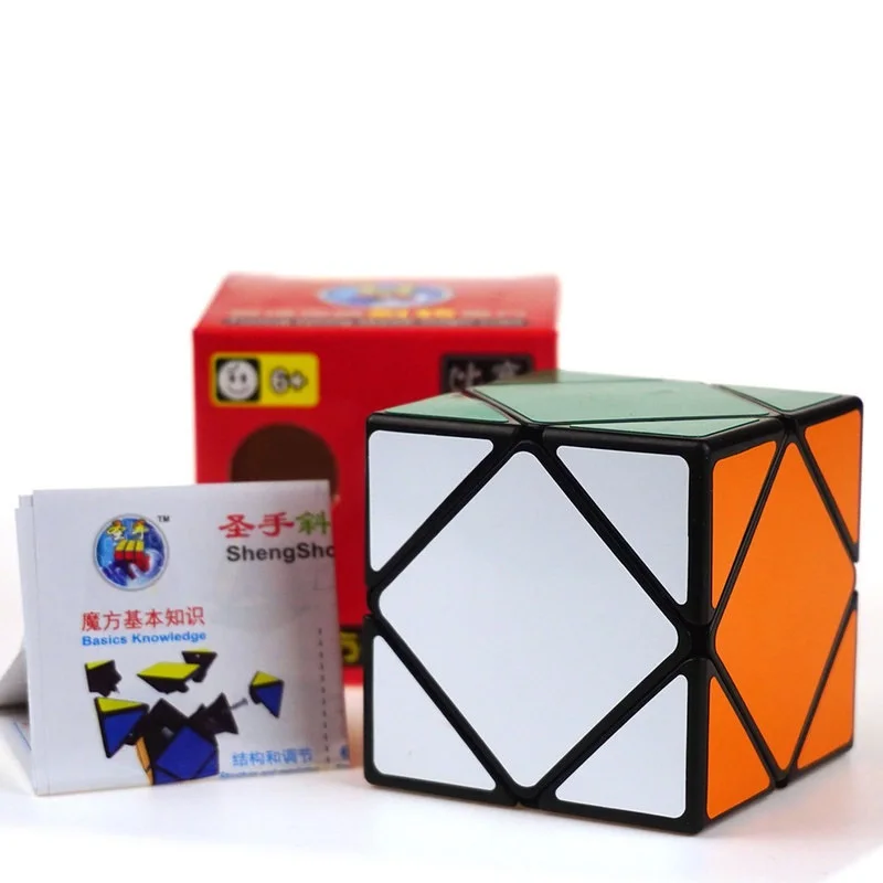 Shengshou 3x3x3 скоростной перекос волшебный куб головоломка твист куб головоломка хороший подарок для начинающих профессиональный конкурс для детей