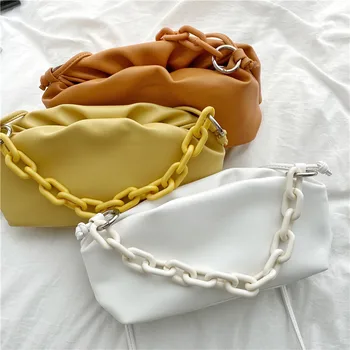 

Bag Female Bag 2020 New Fashion Crossbody Bag Solid Color Chain Portable Small Package